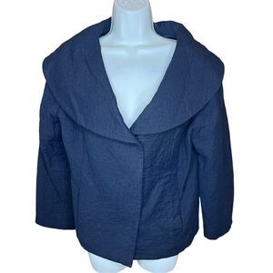 ISDA & Co Black Virgin Wool Jacket Size 1 (Small)